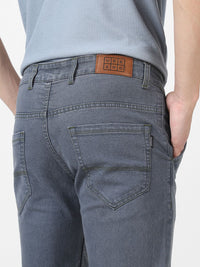 Urbano Fashion Men Grey Mid-Rise Slim Fit Clean Look Jeans