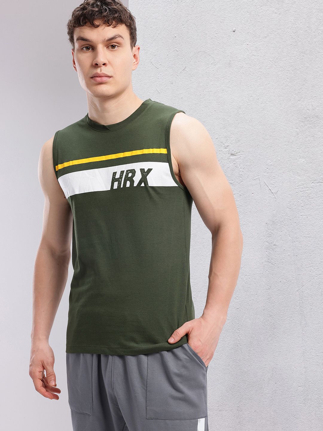 HRX by Hrithik Roshan Typography Printed T-shirt