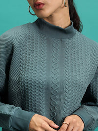 Tokyo Talkies Women  Sweatshirt With Track Pants Co-Ords