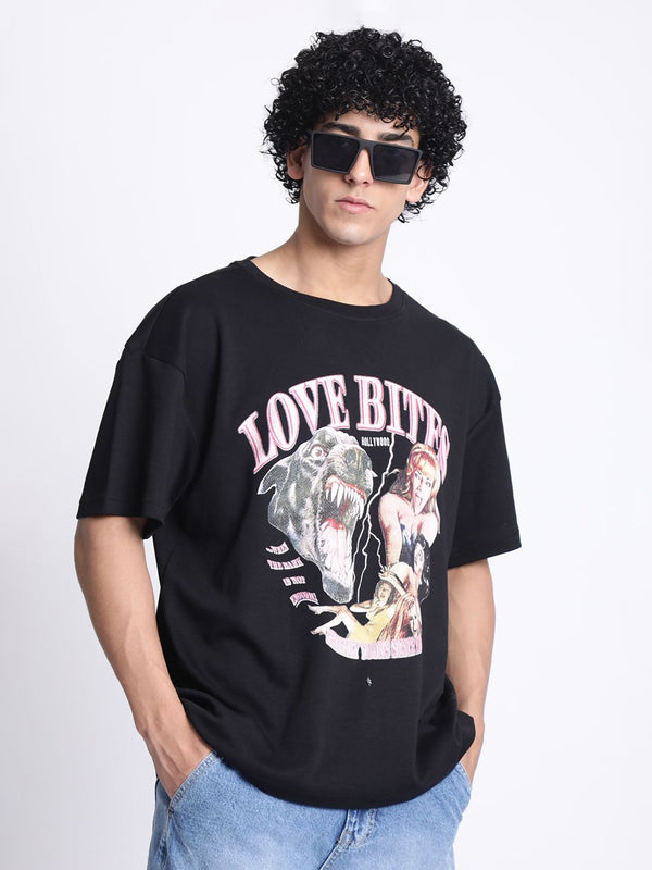 Bene Kleed Men Graphic Printed Round Neck Cotton Oversized T-shirt