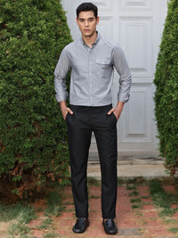 Thomas Scott Premium Button-Down Collar Chambray Pure Cotton Casual Shirt