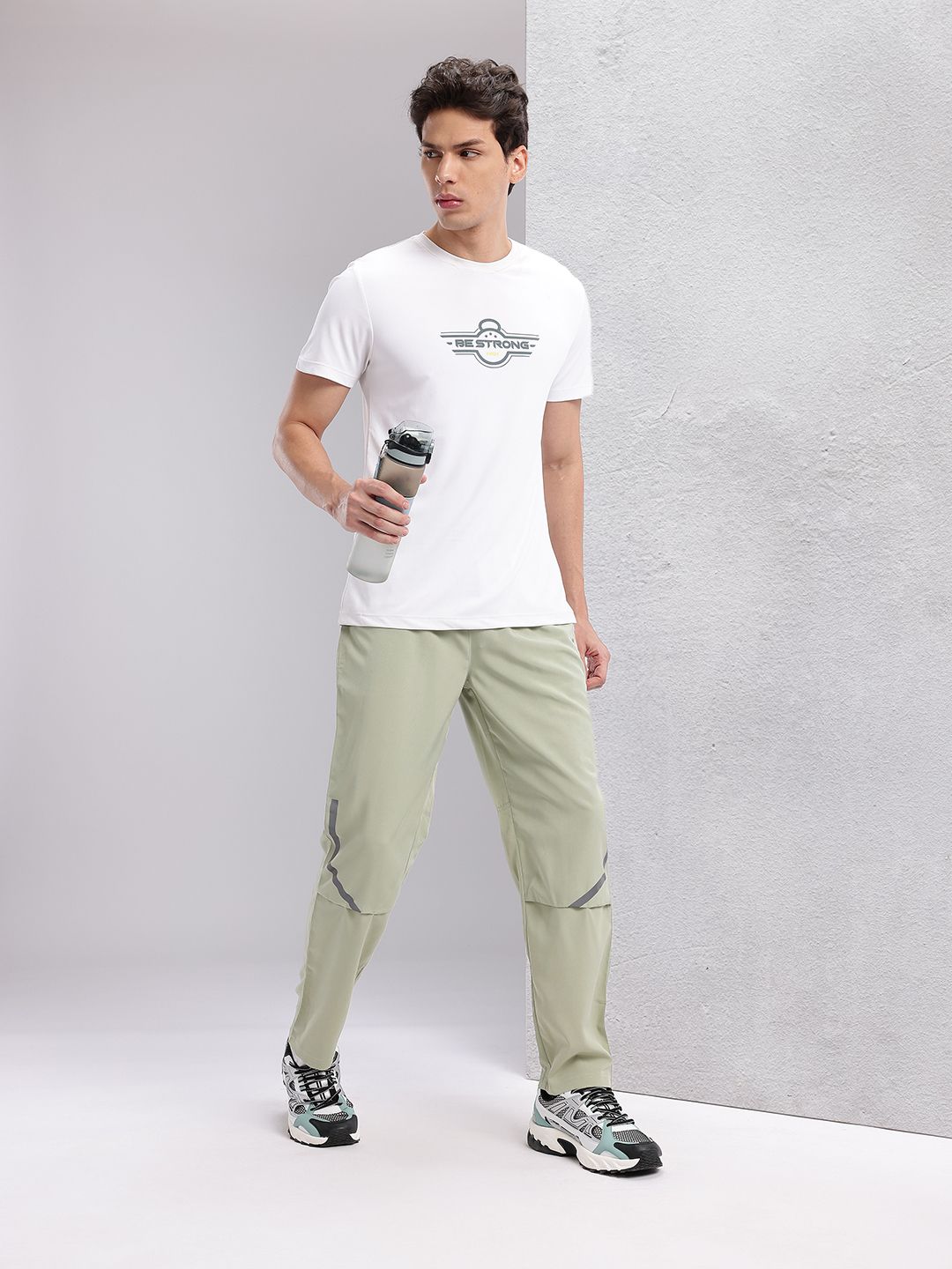 HRX by Hrithik Roshan Men Mid-Rise Rapid-Dry Running Track Pants