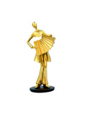 Cortina Resin Golden Sculpture Art Decor Statue for Home Decor