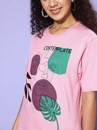 DILLINGER Women Graphic Printed Regular Fit T-shirt