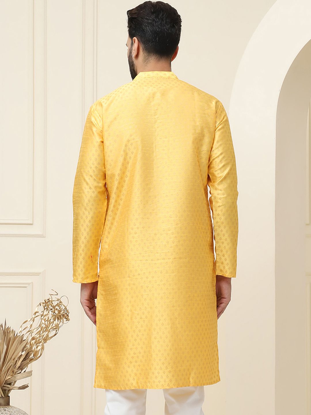 SOJANYA Motif Etnik Bercetak Kolar Mandarin Kurta Lurus