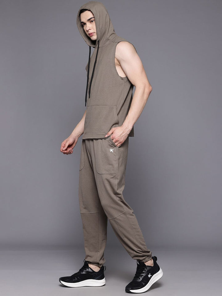 HRX by Hrithik Roshan Hooded Sleeveless Training Tracksuits