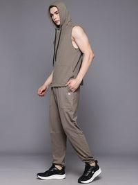HRX by Hrithik Roshan Hooded Sleeveless Training Tracksuits