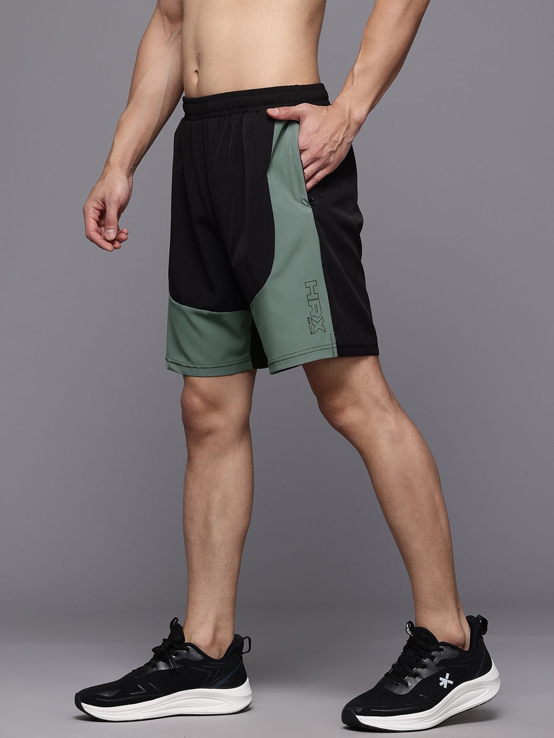 HRX by Hrithik Roshan Men Colourblocked Running Shorts