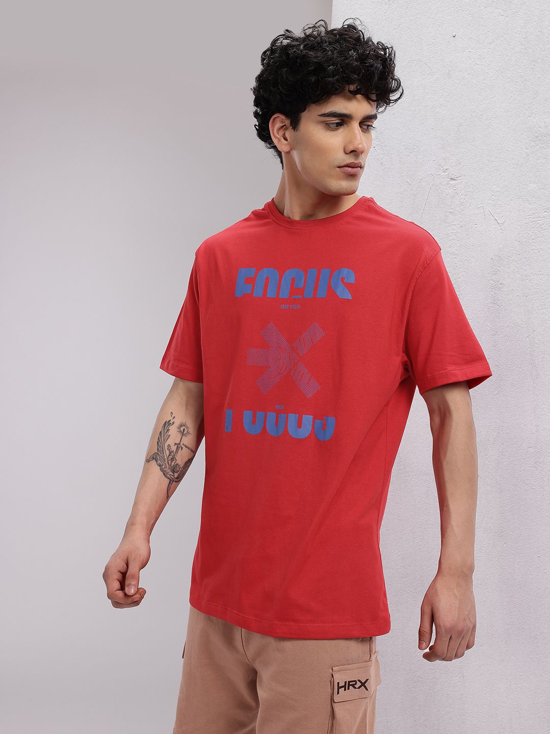 HRX by Hrithik Roshan Men Printed Training T-shirt