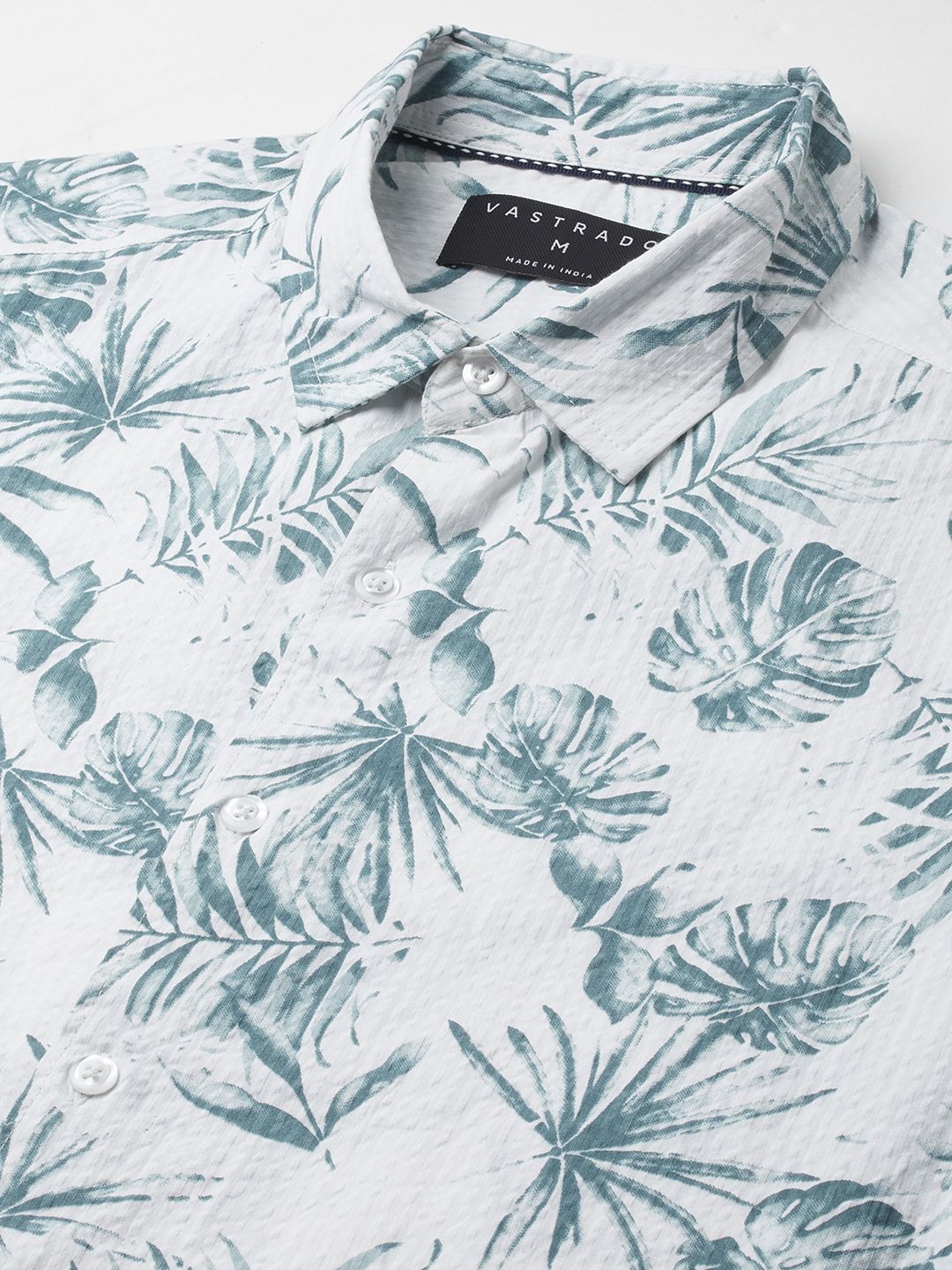 VASTRADO Men Classic Slim Fit Floral Opaque Printed Casual Shirt