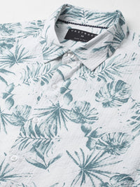 VASTRADO Men Classic Slim Fit Floral Opaque Printed Casual Shirt