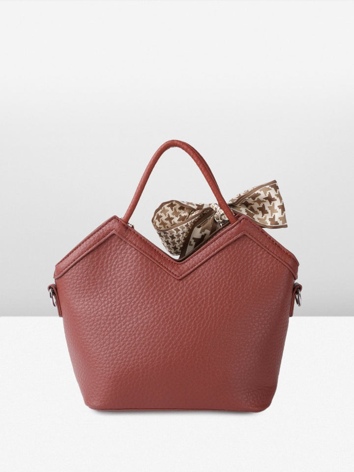 all about you Structured Handheld Bag With Bow Detail