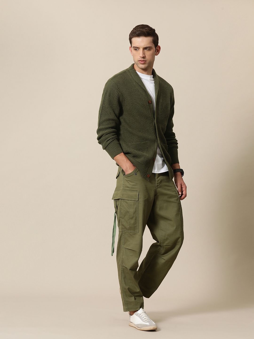 Mr Bowerbird Ribbed Oversized Fit Cardigan