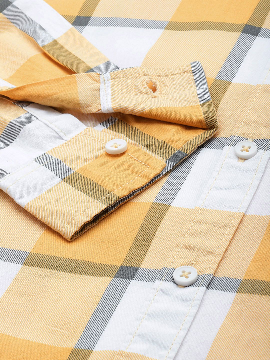 The Indian Garage Co Men Checked Cotton Casual Shirt