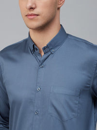 DENNISON Men Blue Comfort Formal Shirt