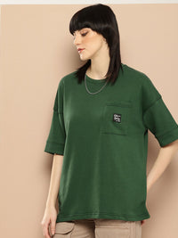 Difference of Opinion Women Oversized Drop Shoulder Ultra Soft Drapey Cotton T-Shirt