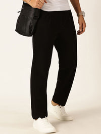 Thomas Scott Men Smart Straight Fit Mid-Rise Easy Wash Pure Cotton Chinos Trousers