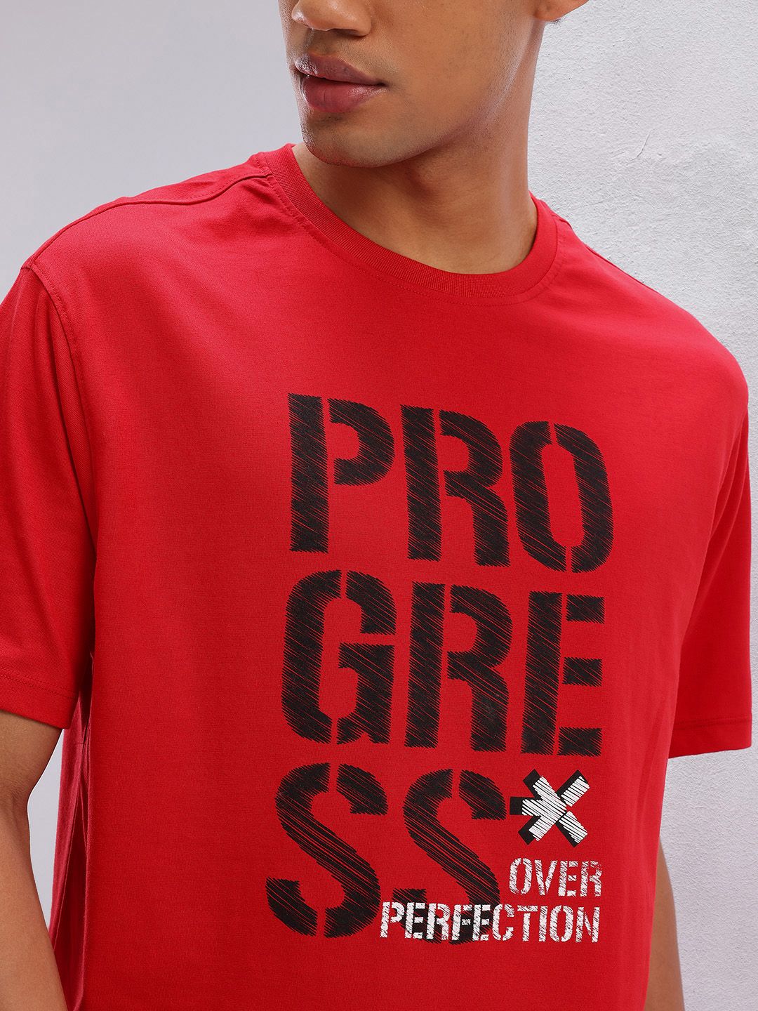 HRX by Hrithik Roshan Typography Print Training T-shirt