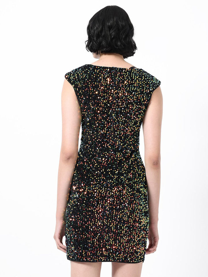 RAREISM Embellished Sequined Sheath Dress