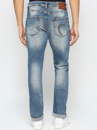 Being Human Men Mildly Distressed Heavy Fade Slim Fit Jeans