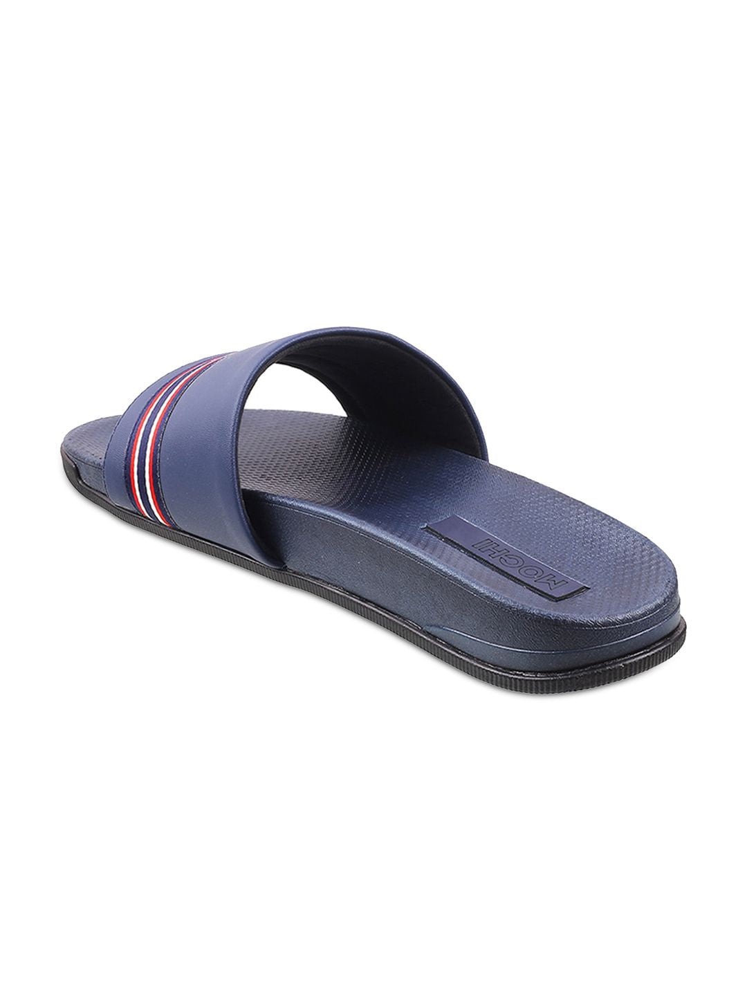 Mochi Men Blue Striped Sliders
