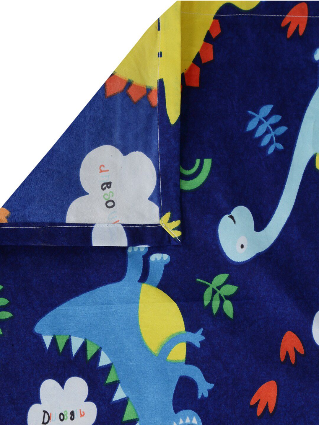 Klotthe Kids Blue Print 300 TC Cotton Blend double King Bed Sheet dengan 2 penutup bantal
