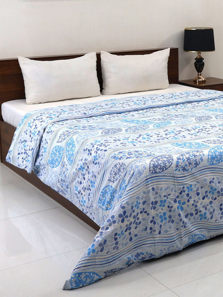 Bombay Dyeing Allure 144 TC 100% Cotton Sage Blue Double King Duvet Cover