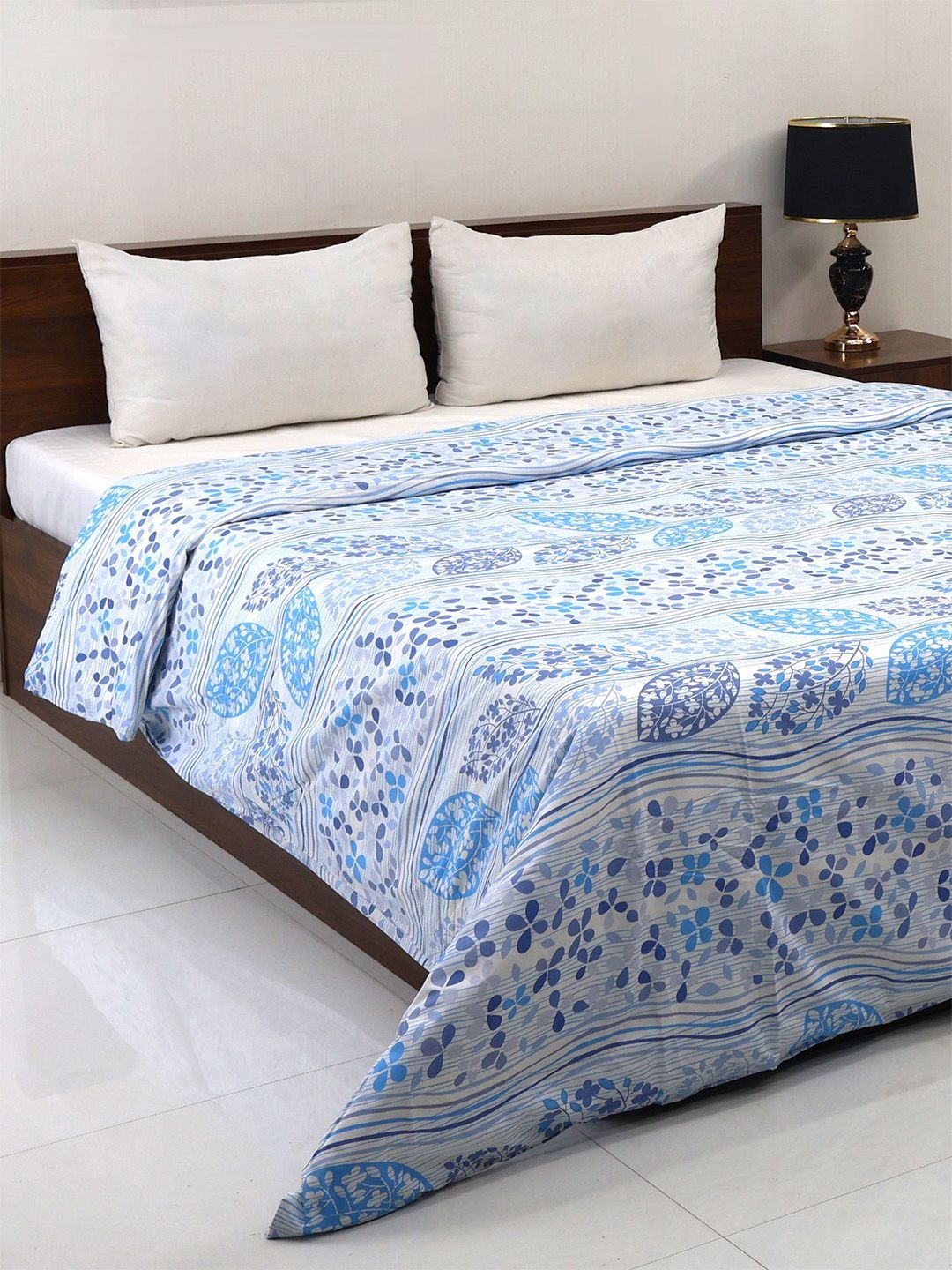 Bombay Dyeing Allure 144 TC 100% Cotton Sage Blue Double King Duvet Cover