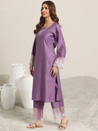 Libas Women Ethnic Motifs Yoke Design Regular Beads and Stones Kurta with Trousers & With Dupatta