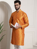 SOJANYA Floral Printed Mandarin Collar Lengan panjang Kurta Lurus