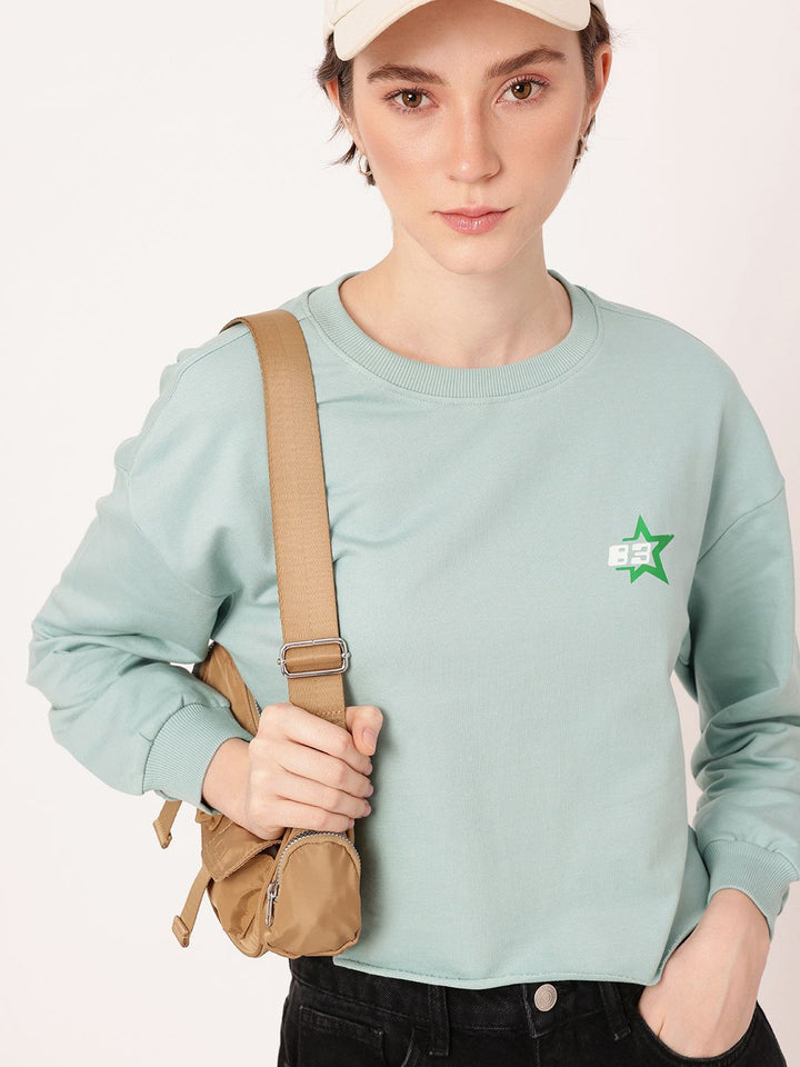 DressBerry Cotton Terry Relaxed Fit Sweatshirt