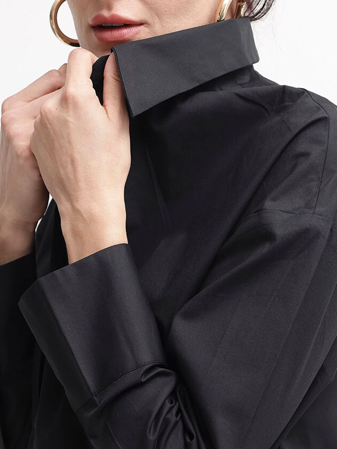 RAREISM Women Comfort Boxy Opaque Formal Shirt