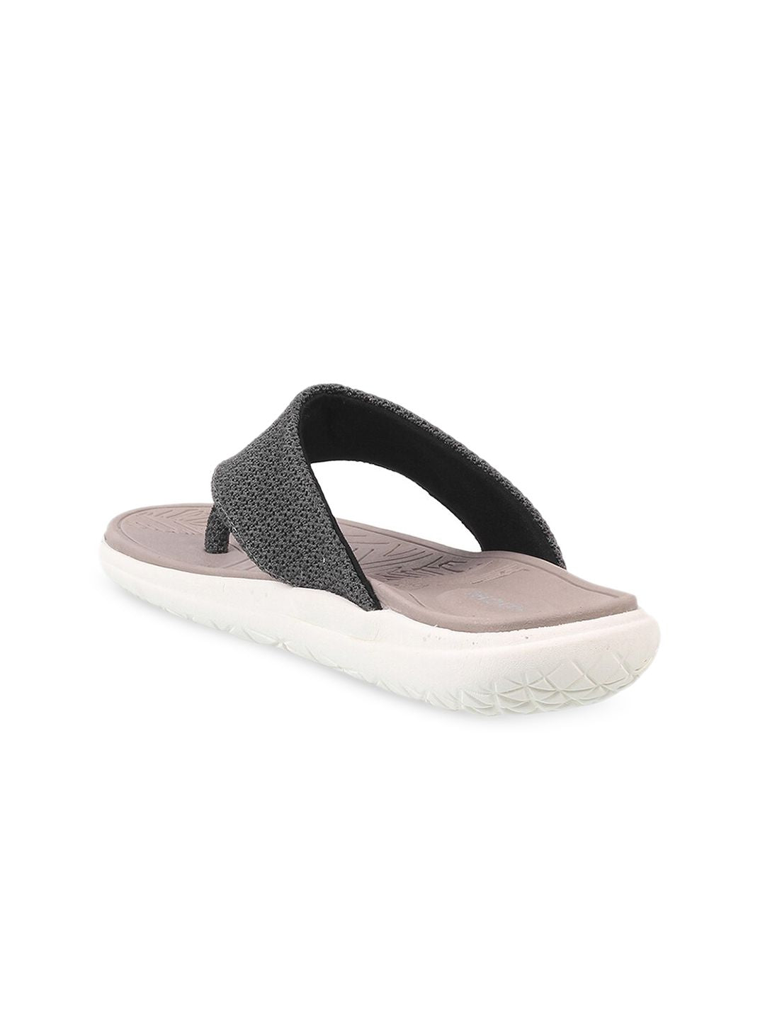 Mochi Women Grey Open Toe Flats