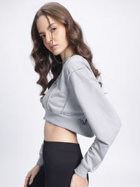DressBerry Upturn Stitch Crop Sweatshirt