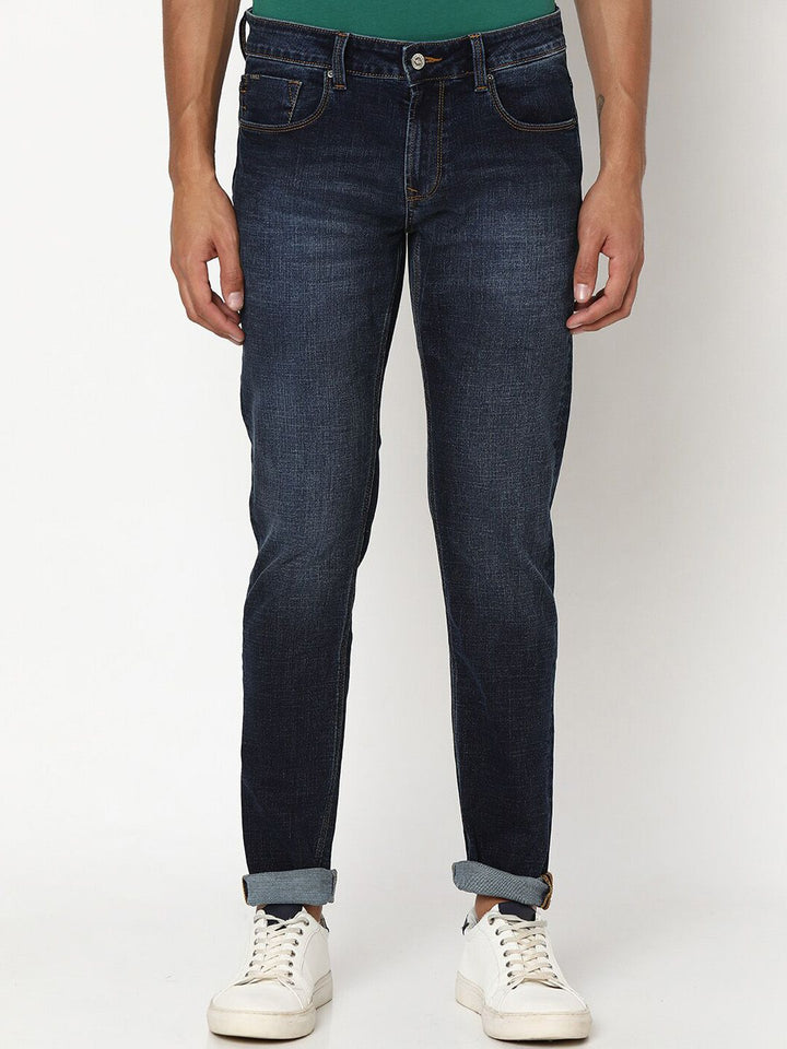 SPYKAR Men Skinny Fit Low-Rise Heavy Fade Stretchable Jeans