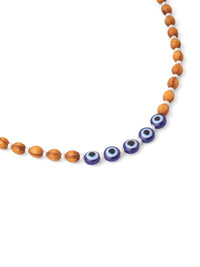 NVR Unisex Evil Eye Multicolor Thread Rakhi Dengan Roli Chawal