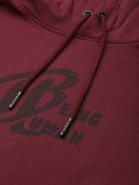 Being Human Pure Cotton Brad Logo Printed Hooded Sweatshirt