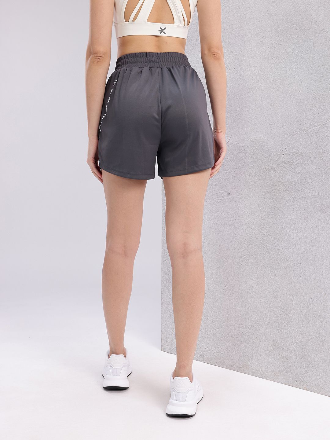 HRX by Hrithik Roshan Women Brand Logo Printed Training Shorts