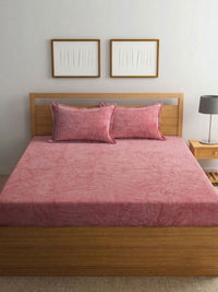 Myntra Elegant Homes Blue Wool 300 TC King Cadar Dengan 2 Sarung Bantal