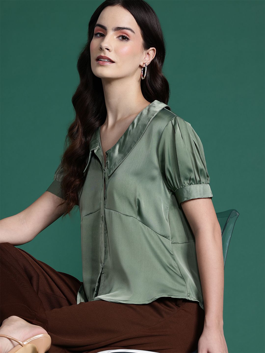 DressBerry Opaque Casual Shirt