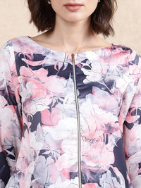 Rareism Women Floral Printed Round Neck Top