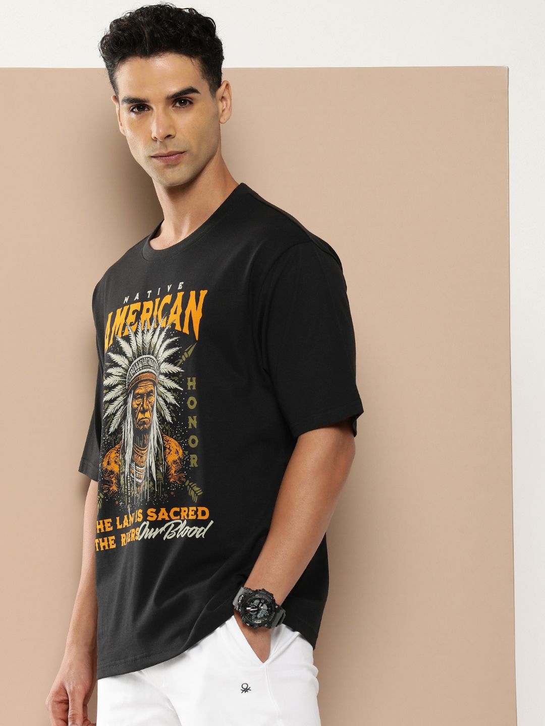 Difference of Opinion Men Graphic Printed T-shirt