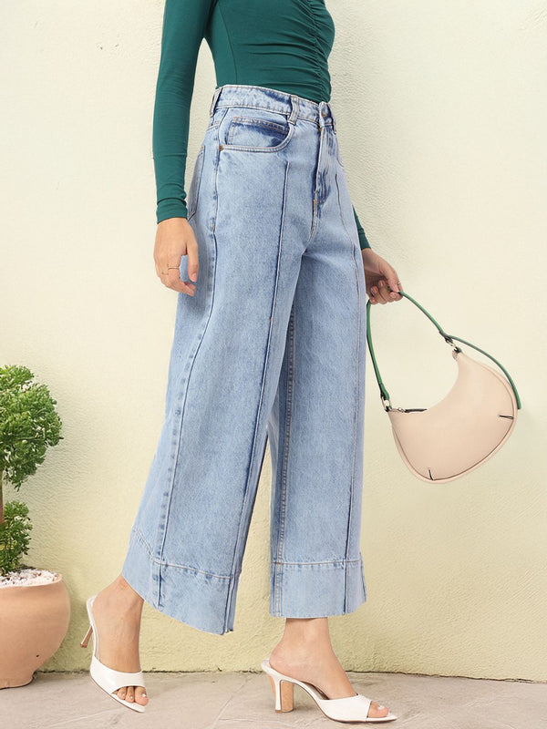 DressBerry High-Waist Wide Leg Baggy Jeans