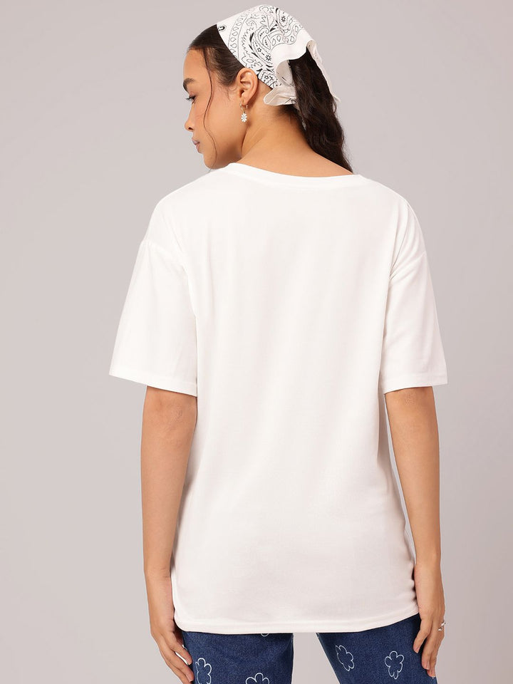 DressBerry Soft Sensation Printed Relaxed Fit T-shirt