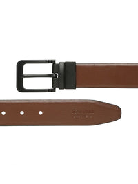 Teakwood Leathers Men Textured Leather Reversible Formal Belt