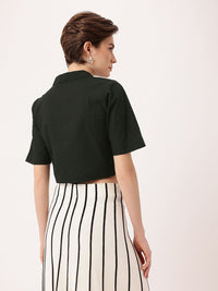 DressBerry Boxing Ring Meets Cool Cuban Grit Boxy Crop Shirt