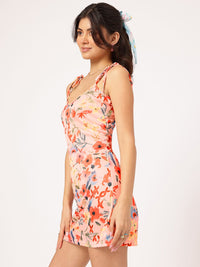 DressBerry Floral Print Sheath Mini Dress