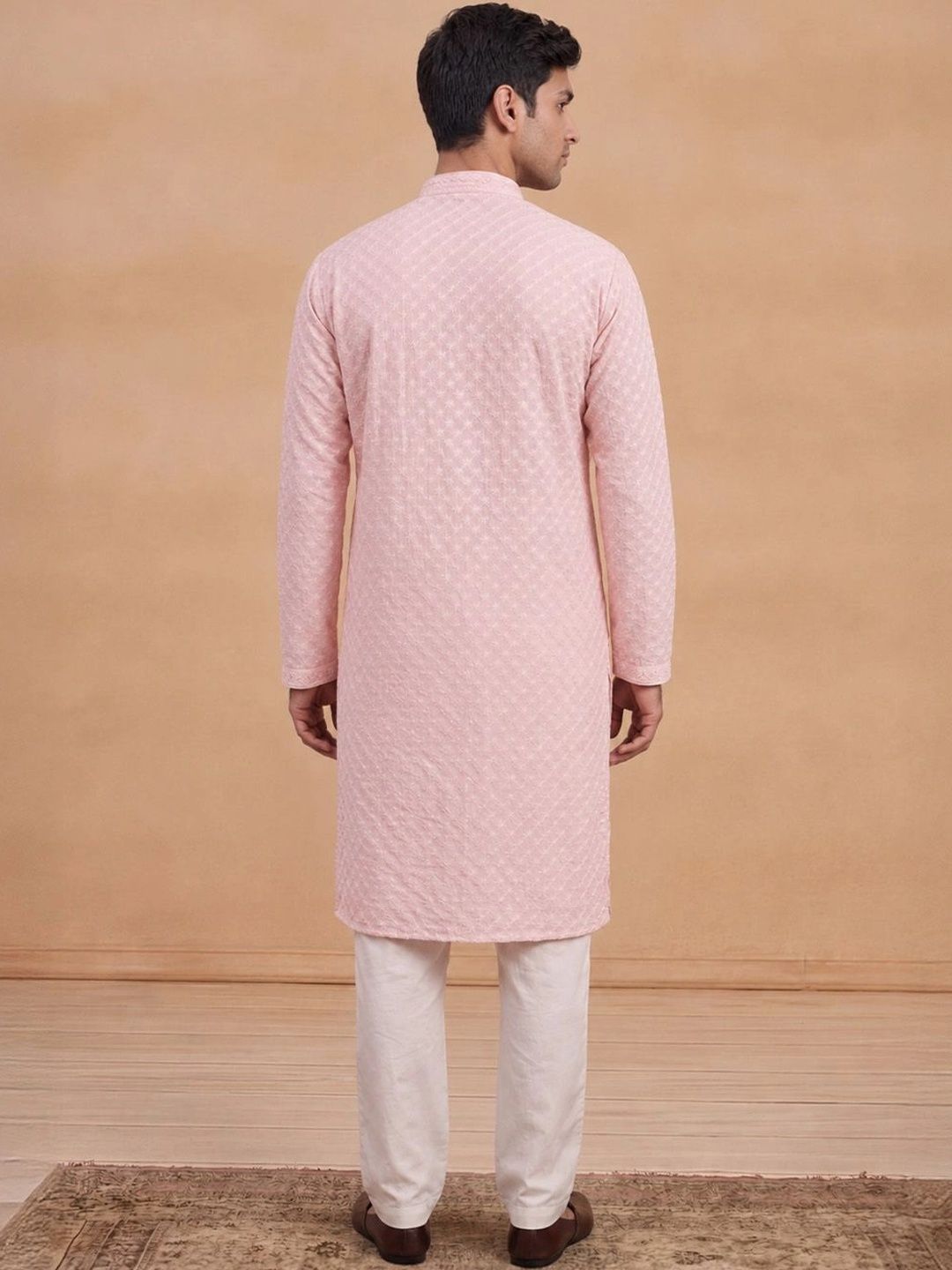 House of Chikankari Men Embroidered Chikankari Kurta