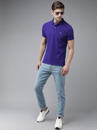 THE BEAR HOUSE Polo Collar Slim Fit Pure Cotton T-shirt