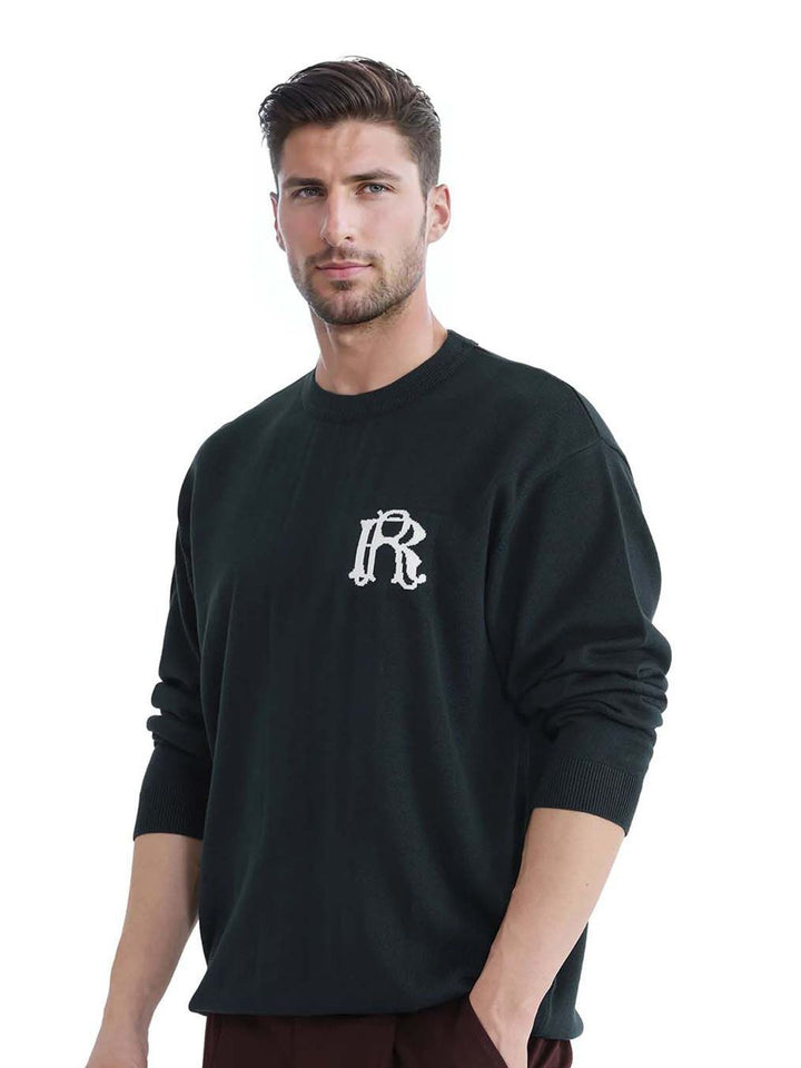 RARE RABBIT Men Round Neck Cotton Pullover